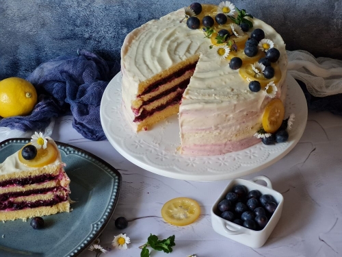 Torta Od Limuna I Borovnica Gurmanka